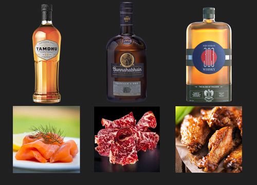 Découverte dégustation whisky  à Paris avec 3 plats