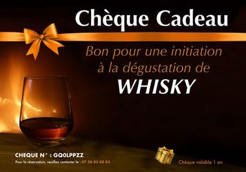  Idée Noël ou anniversaire offrir en chèque un bon cadeau dégustation whisky à paris